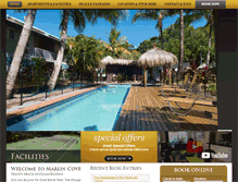 Tablet Screenshot of marlincoveresort.com.au
